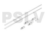 208372 CNC Tail Boom Support Set(Silver anodized)